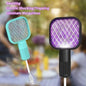 Portable Mosquito Killer Electric Swatter Purple Night Light