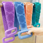 Silicone Body Scrubber Belt Green Pink Purple Blue