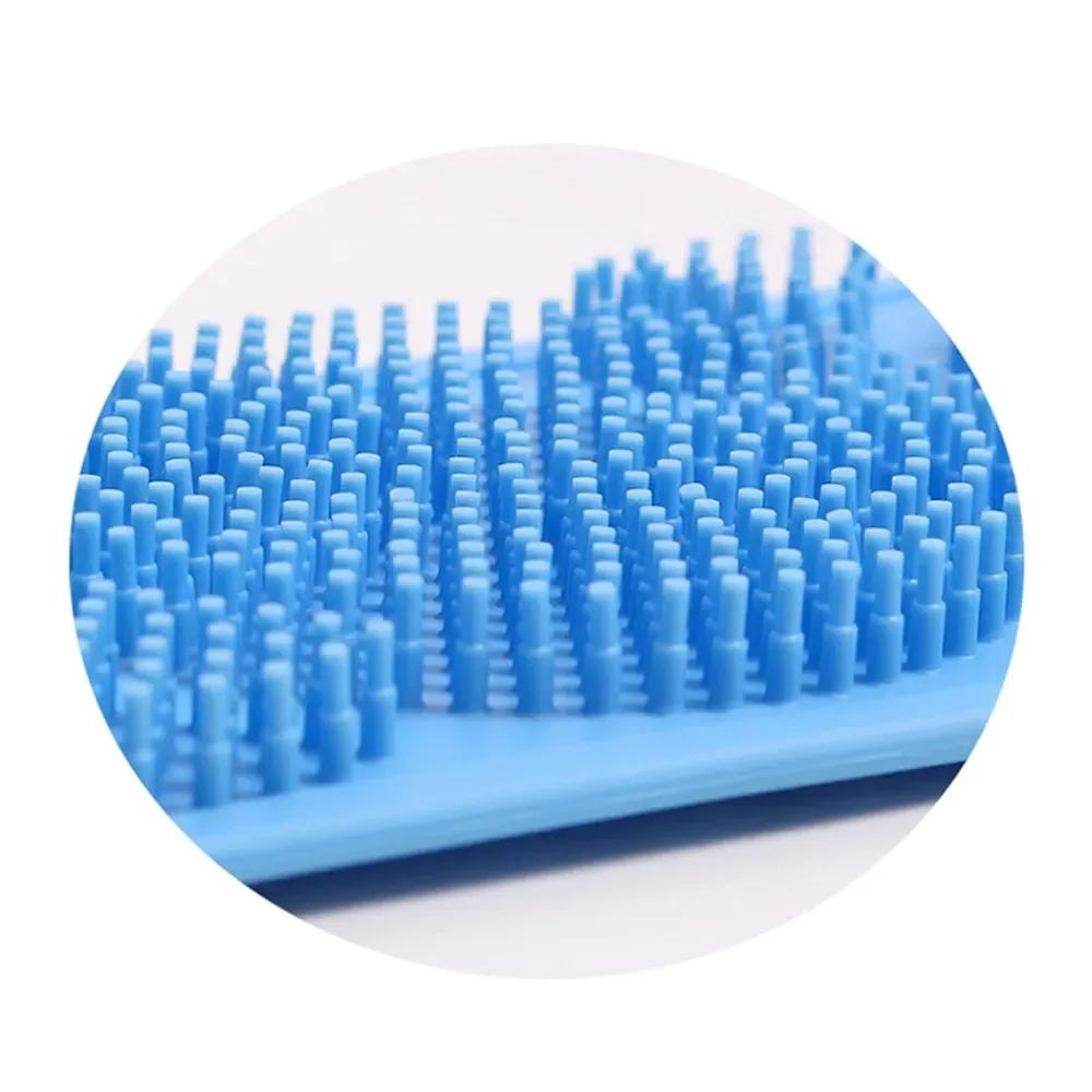 Silicone Body Scrubber Belt Green Pink Purple Blue