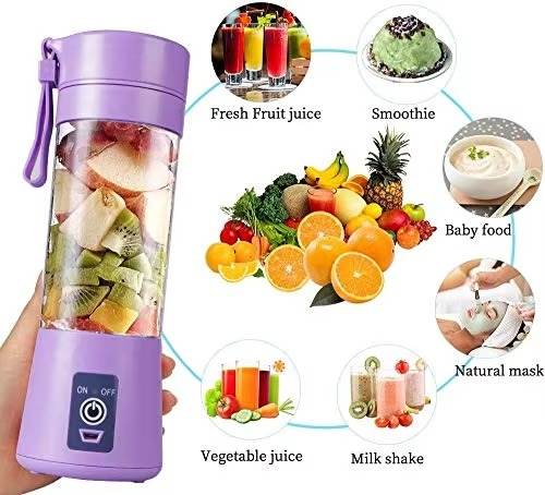 Portable rechargeable juicer blender