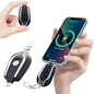 Keychain Power Bank Black Portable USB Charging
