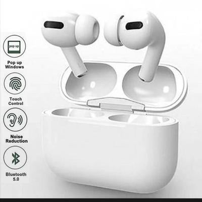 White Bluetooth 5.3 Airpods with ANC & Long Battery