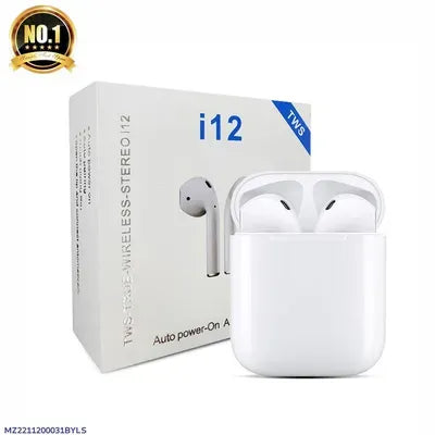White Bluetooth 5.3 Airpods with ANC & Long Battery