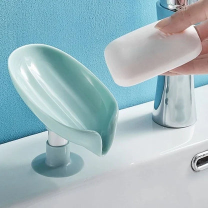 Leaf-Shaped Self-Draining Soap Holde