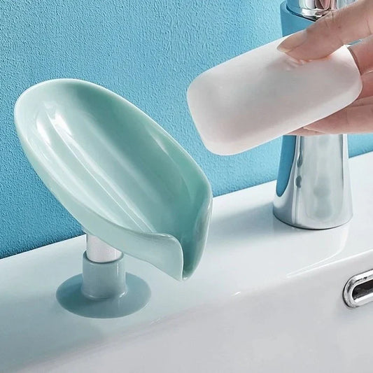 Leaf-Shaped Self-Draining Soap Holde