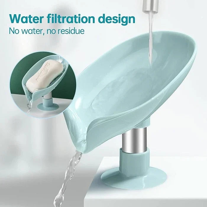 Leaf-Shaped Self-Draining Soap Holde