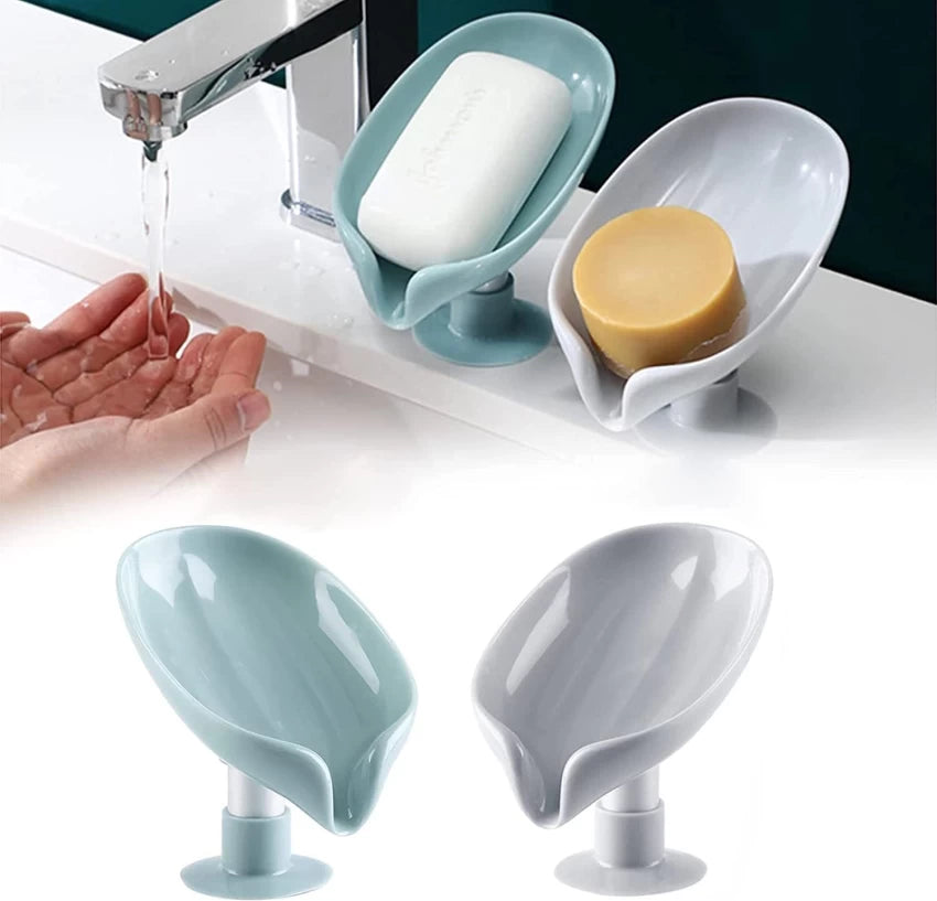 Leaf-Shaped Self-Draining Soap Holde